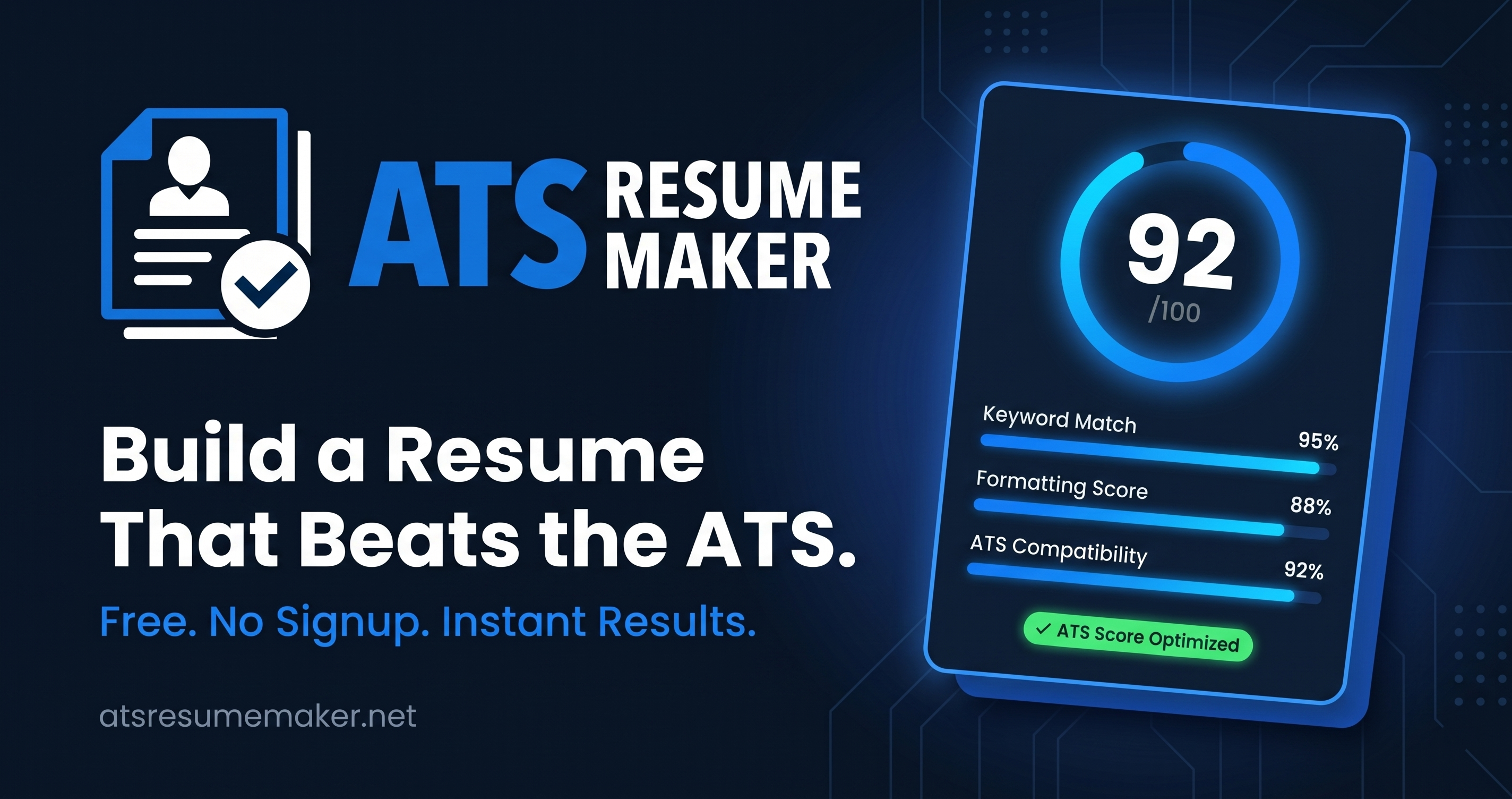 ATS Resume Maker screenshot or product image