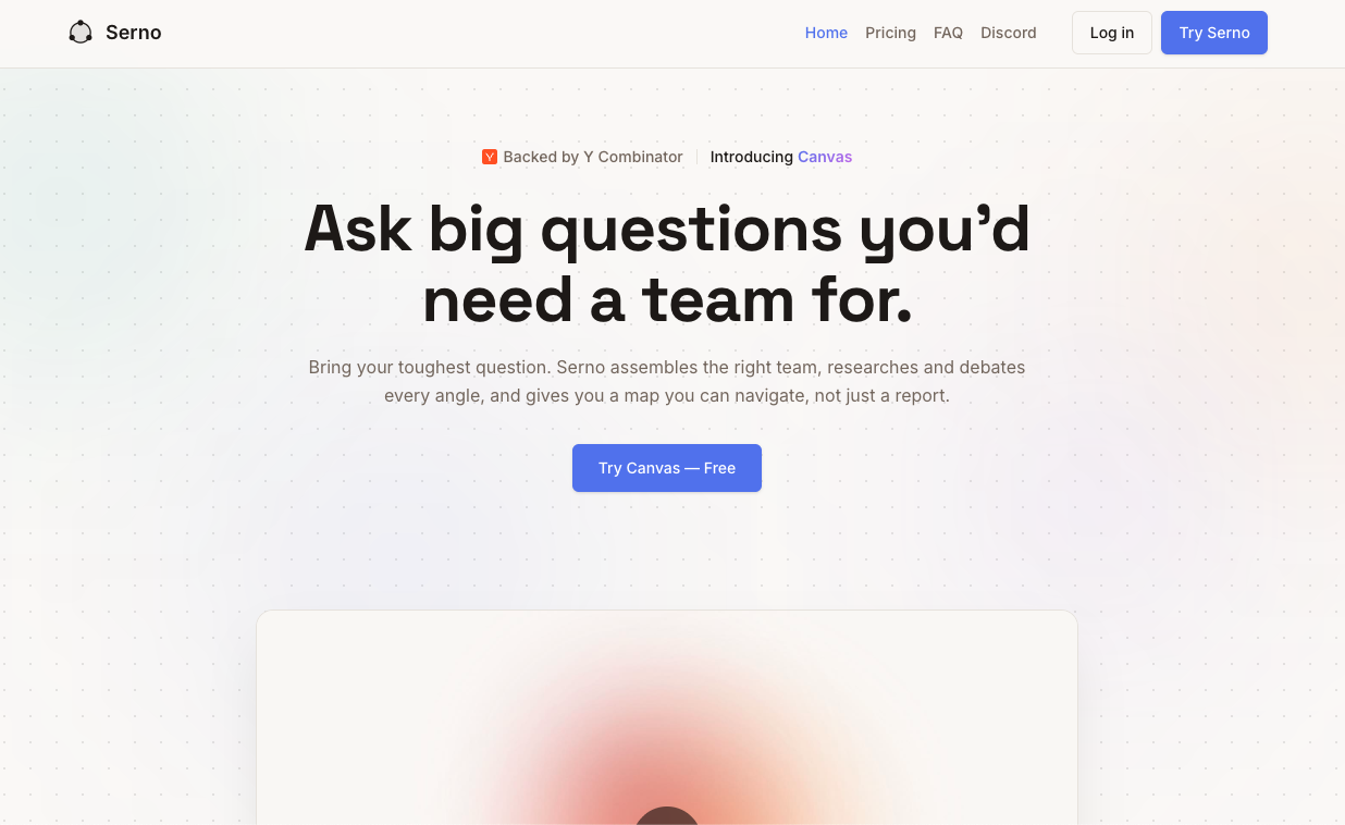 Serno AI screenshot or product image